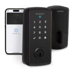 Kwikset Halo Select Plus Cerrojo Inteligente de Pantalla Táctil Negro Mate Apple Home Keys Tap-to-Unlock, Wi-Fi y Matter