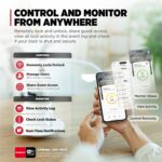 Kwikset Halo Select Plus Cerrojo Inteligente de Pantalla Táctil Negro Mate Apple Home Keys Tap-to-Unlock, Wi-Fi y Matter