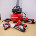 Craftsman Compresor de Aire Tipo Panqueque de 6 Galones Kit Combo de 4 Herramientas, 150 PSI, Libre de Aceite, Incluye C