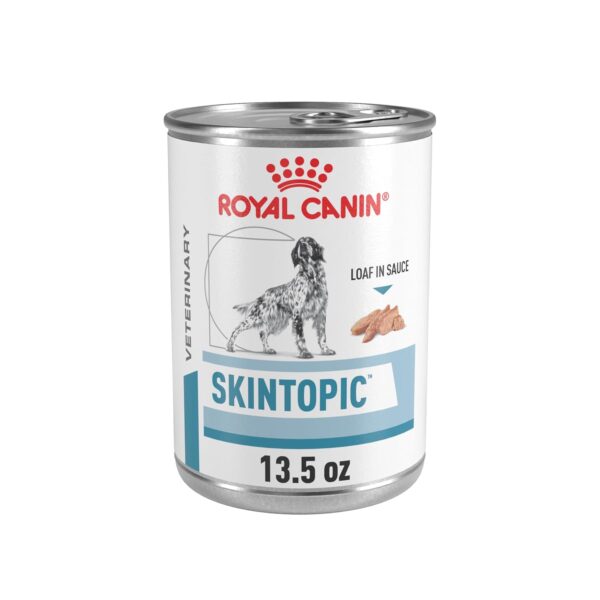Alimento Húmedo para Perros Royal Canin Veterinary Diet Skintopic Paté en Salsa Sabor Pollo 13.5 onzas Paquete de 24