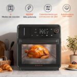 OUNIN Combo de horno tostador y freidora de aire, horno de vapor de convección 11 en 1 con freidora de aire, vapor, dobl