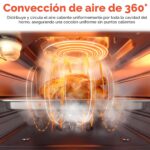 OUNIN Combo de horno tostador y freidora de aire, horno de vapor de convección 11 en 1 con freidora de aire, vapor, dobl