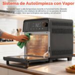 OUNIN Combo de horno tostador y freidora de aire, horno de vapor de convección 11 en 1 con freidora de aire, vapor, dobl