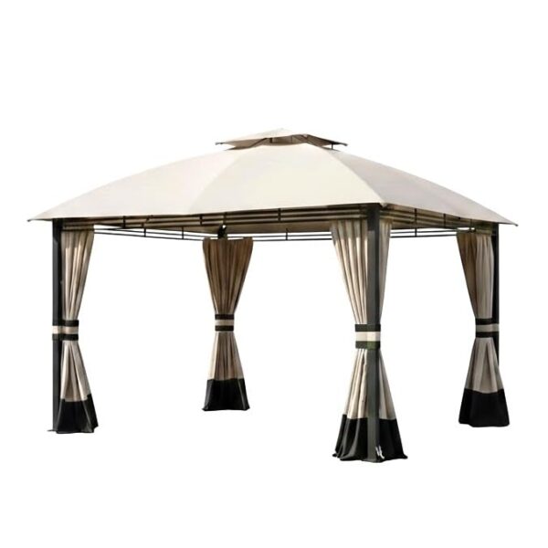 Toldo de Repuesto y Malla Garden Winds LCM1708BCNRS-V26 para Cenador Crestfield 11 x 13 pies Beige Arena Clásico Riplock
