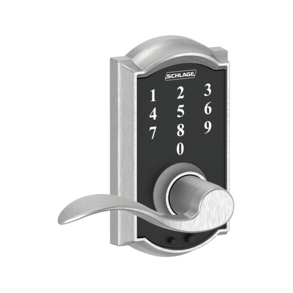 SCHLAGE Touch Camelot FE695 CAM 626 Acc - Cerradura con palanca Accent (cromo satinado) (paquete de 6)
