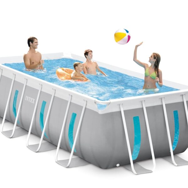Piscina Rectangular Intex 26769EH Marco Prisma Clearview 13 pies 1.5 pulgadas x 6 pies 6.75 pulgadas x 48 pulgadas con B