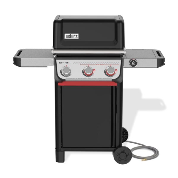 Weber Spirit® EX‑325 Parrilla de gas inteligente (Gas Natural) para cocinar al aire libre, 3 quemadores – Negro, Parrill