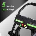 Lavadora a Presión de Gas Toyqqeow GA001 4200 PSI 4 GPM Motor 212cc 7.0 HP Negro
