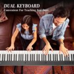 Juego de teclado de piano de 88 teclas, piano digital electrónico con altavoz y micrófono integrados, teclado portátil p