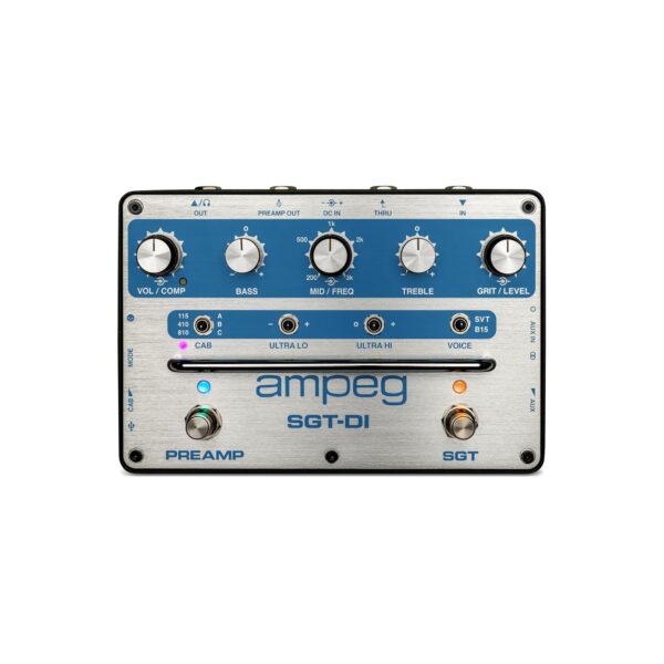 Ampeg Compresor de preamplificador SGT-DI y línea azul DI