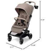 Cochecito de viaje Maxi-Cosi Oxford Cabin CV471HHO Trufa Ligero Plegable Compatible con Asientos de Auto Maxi-Cosi