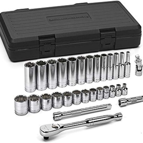 Juego de Herramientas Mecánicas GEARWRENCH 80568 30 Piezas 3/8 Pulgadas 12 Puntos SAE Paquete de 5