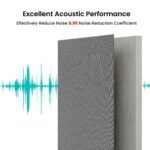 SMARTSTANDARD 4 paneles de pared acústicos, paneles de pared de fibra de vidrio insonorizados de 2 pulgadas de grosor, 4
