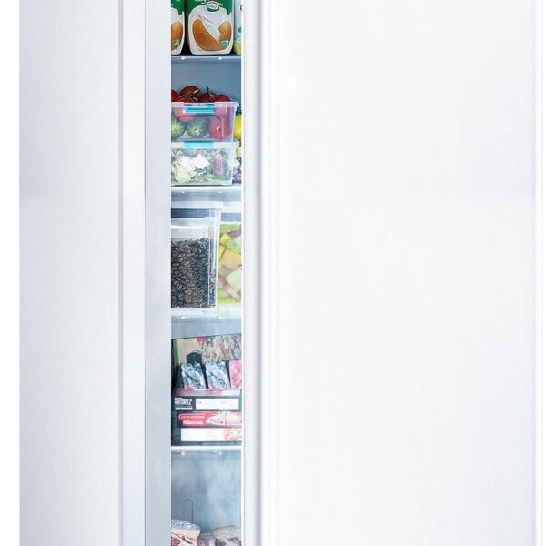 Electactic Congelador vertical de 6.5 pies cúbicos, congelador pequeño con termostato ajustable, estantes de vidrio extr