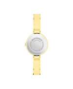 Reloj Movado Moda 0608013 para Mujer Bangle Cuarzo Suizo Caja Acero PVD Amarillo Claro 24mm Dial Negro