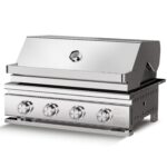 Parrilla de Gas Propano Electactic JQ-4G 4 Quemadores Acero Inoxidable 304 32000 BTU 516 Pulgadas Cuadradas