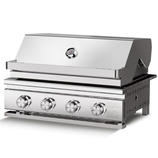 Parrilla de Gas Propano Electactic JQ-4G 4 Quemadores Acero Inoxidable 304 32000 BTU 516 Pulgadas Cuadradas