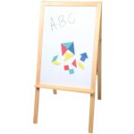 Caballete de Aprendizaje STEM 4 en 1 Constructive Playthings AMZ-6086 de Madera Beige 47 Pulgadas