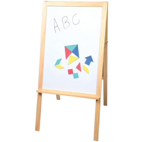 Caballete de Aprendizaje STEM 4 en 1 Constructive Playthings AMZ-6086 de Madera Beige 47 Pulgadas