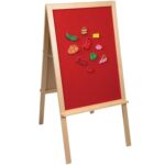 Caballete de Aprendizaje STEM 4 en 1 Constructive Playthings AMZ-6086 de Madera Beige 47 Pulgadas