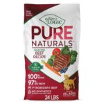 Comida Seca para Perros Nature's Logic Pure Naturals Receta de Carne de Res Sin Cereales Sin Sintéticos 24 Libras