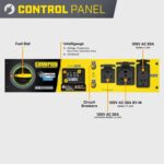 Generador Portátil Champion Power Equipment 201207 4750 Vatios de Arranque 3800 Vatios de Funcionamiento Listo para RV c