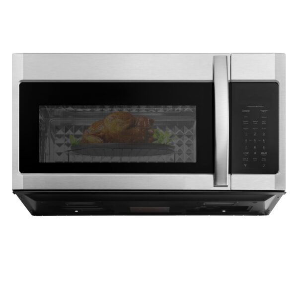 BLACK+DECKER Horno microondas sobre la estufa con freidora de aire, convección y modos de horneado, 1.5 pies cúbicos, ac
