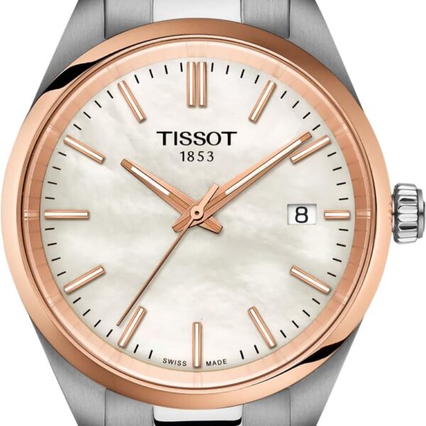 Reloj Tissot PR 100 T1502102111100 Mujer Caja Acero Inoxidable 34 mm Esfera Madreperla Blanca Cristal de Zafiro