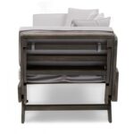 Sofá Convertible para Patio Christopher Knight Home 302571C Madera de Acacia 3 Plazas Gris