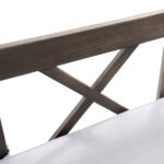 Sofá Convertible para Patio Christopher Knight Home 302571C Madera de Acacia 3 Plazas Gris