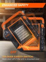 Calentador de Propano Portátil Commercial HEAT CHP9000O 9000 BTU Naranja para Exteriores hasta 300 Pies Cuadrados