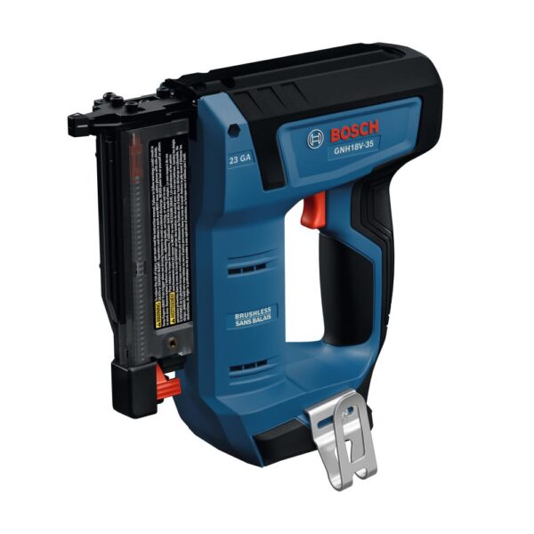BOSCH GNH18V-35N Clavadora de Clavos de Calibre 23 sin Escobillas de 18V para Molduras de Acabado, Rendimiento Similar a