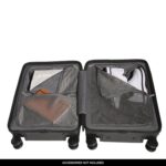 Maleta de Equipaje de Mano adidas 984247 Ruedas Giratorias 3 Rayas Negro 36 Litros