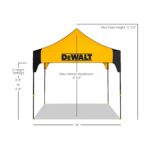 Refugio de Trabajo DEWALT DXWSBK10YL 10 x 10 pies Negro y Amarillo