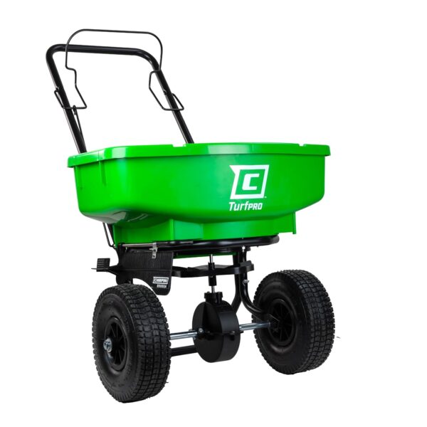 Esparcidor Chapin 89000A TurfPro 80 Libras Neumáticos de 10 Pulgadas Tolva de Polietileno