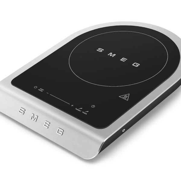 SMEG Cocina de inducción portátil de 1800 W - Colección Collezione | Placa de inducción de un solo quemador con sonda, 9