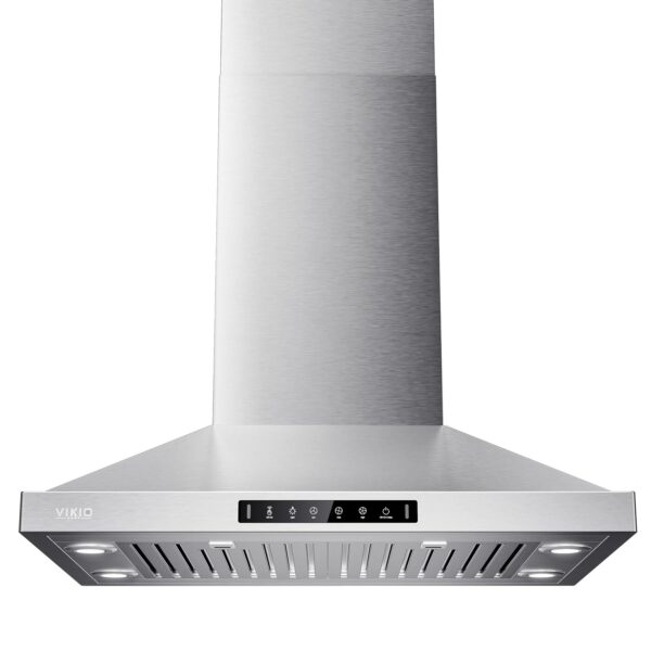 Campana extractora de isla de 30 pulgadas, campana de cocina de 390 CFM con control táctil/gestual/remoto de doble cara,