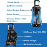 Lavadora a Presión Imdot 891 5000 PSI 4.0 GPM Manguera 33 pies Azul claro