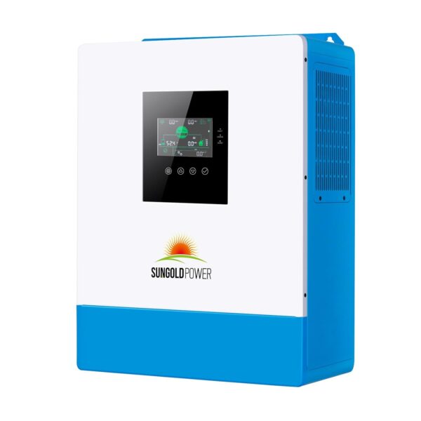Inversor Solar SUNGOLDPOWER SGP-SPH5048P-Y 5000W DC 48V Onda Sinusoidal Pura Salida 120V CA MPPT 100A Cargador CA 40A UL