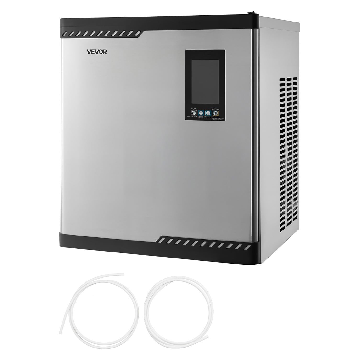 VEVOR Máquina comercial para hacer hielo – Cabezal, máquina de hielo de acero inoxidable de 300 libras/día con fabricaci