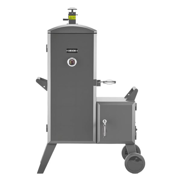 Ahumador de Carbón Offset VEVOR KY9072 con Caja de Fuego Lateral 6 Parrillas Ajustables Termómetro y Respiraderos Color