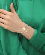 Reloj Coach Sammy Mujer Cuarzo Set con Brazalete Ajustable Caja Ovalada Acero Ionico Bañado en Oro 22.5mm