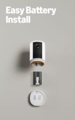 Cámara con luz de enfoque inalámbrica Ring (último modelo): seguridad para tu casa/negocio, video de gran angular con Re
