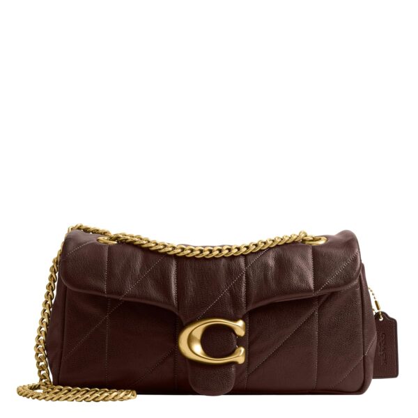 Bolso de Hombro Coach Tabby 26 CCW83 Cuero de Cabra Acolchado Color Arce