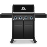 Parrilla de Gas Broil King Baron 420 Pro Shadow 674117 4 Quemadores 40000 BTU Negro Lista para Pellets