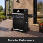 Parrilla de Gas Broil King Baron 420 Pro Shadow 674117 4 Quemadores 40000 BTU Negro Lista para Pellets