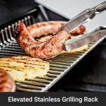 Parrilla de Gas Broil King Baron 420 Pro Shadow 674117 4 Quemadores 40000 BTU Negro Lista para Pellets