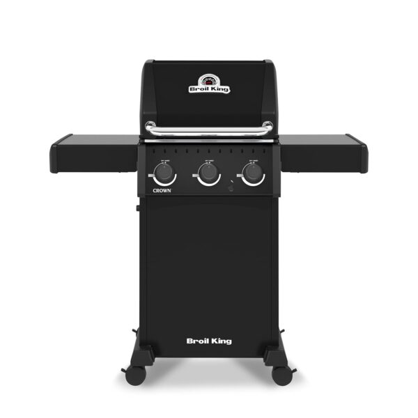 Parrilla de Gas Broil King Crown 310 Shadow 864954 3 Quemadores Doble Tubo Acero Inoxidable Negro