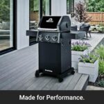 Parrilla de Gas Broil King Crown 310 Shadow 864954 3 Quemadores Doble Tubo Acero Inoxidable Negro