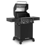 Parrilla de Gas Broil King Crown 310 Shadow 864954 3 Quemadores Doble Tubo Acero Inoxidable Negro